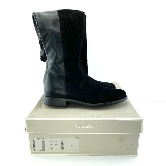 tamaris wedge boots